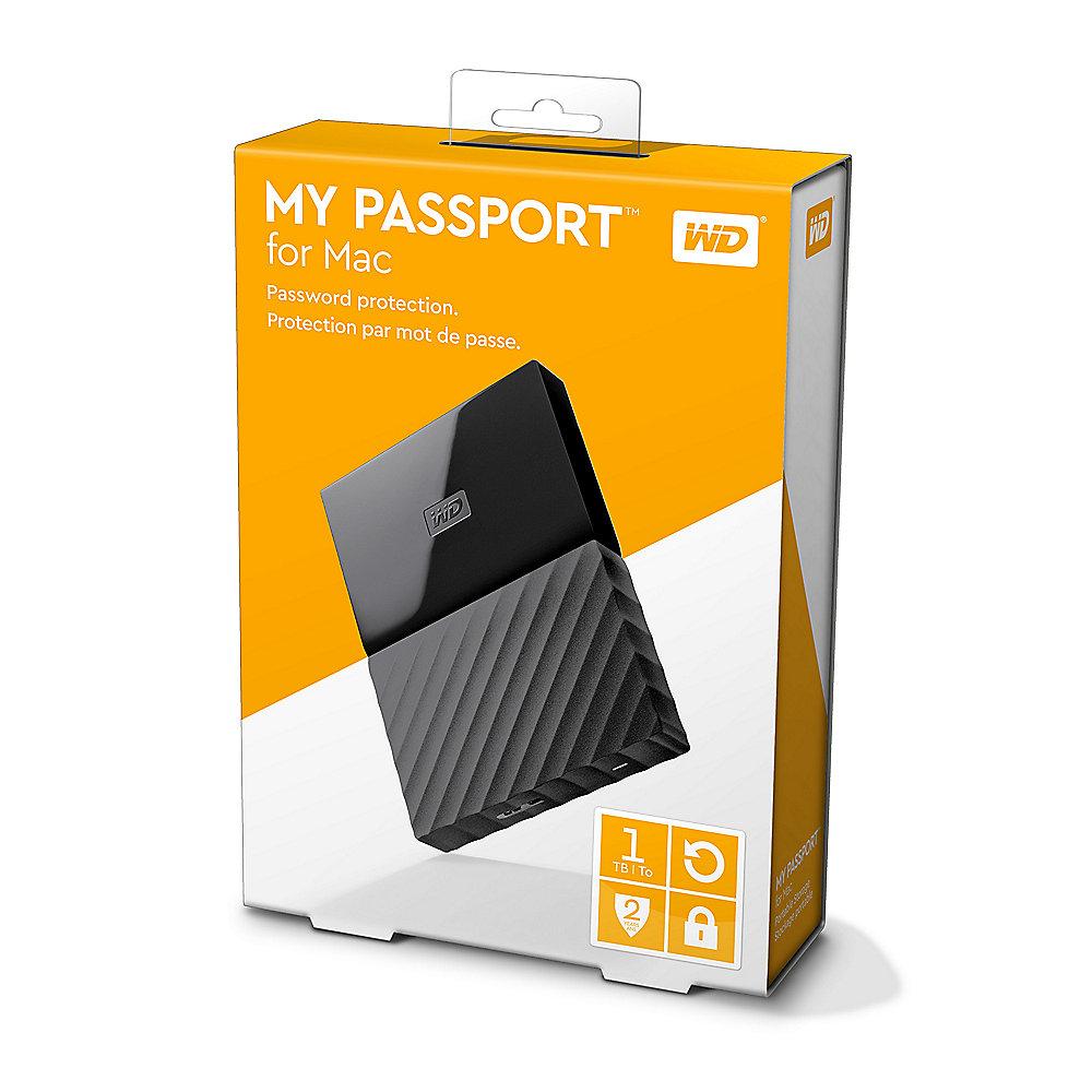 WD My Passport für Mac USB3.0 1TB  2.5zoll - Schwarz
