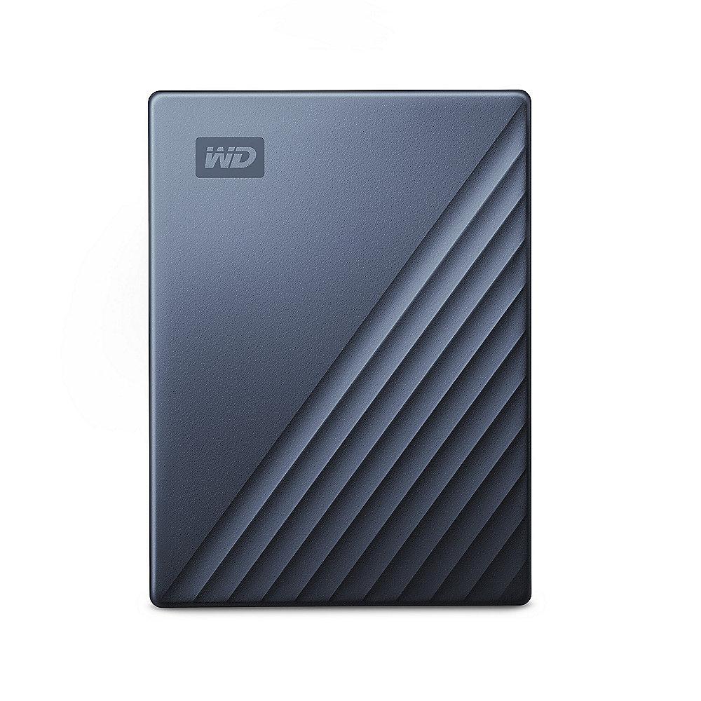 WD My Passport Ultra 2TB USB3.0 & USB-C 2.5zoll - Blau