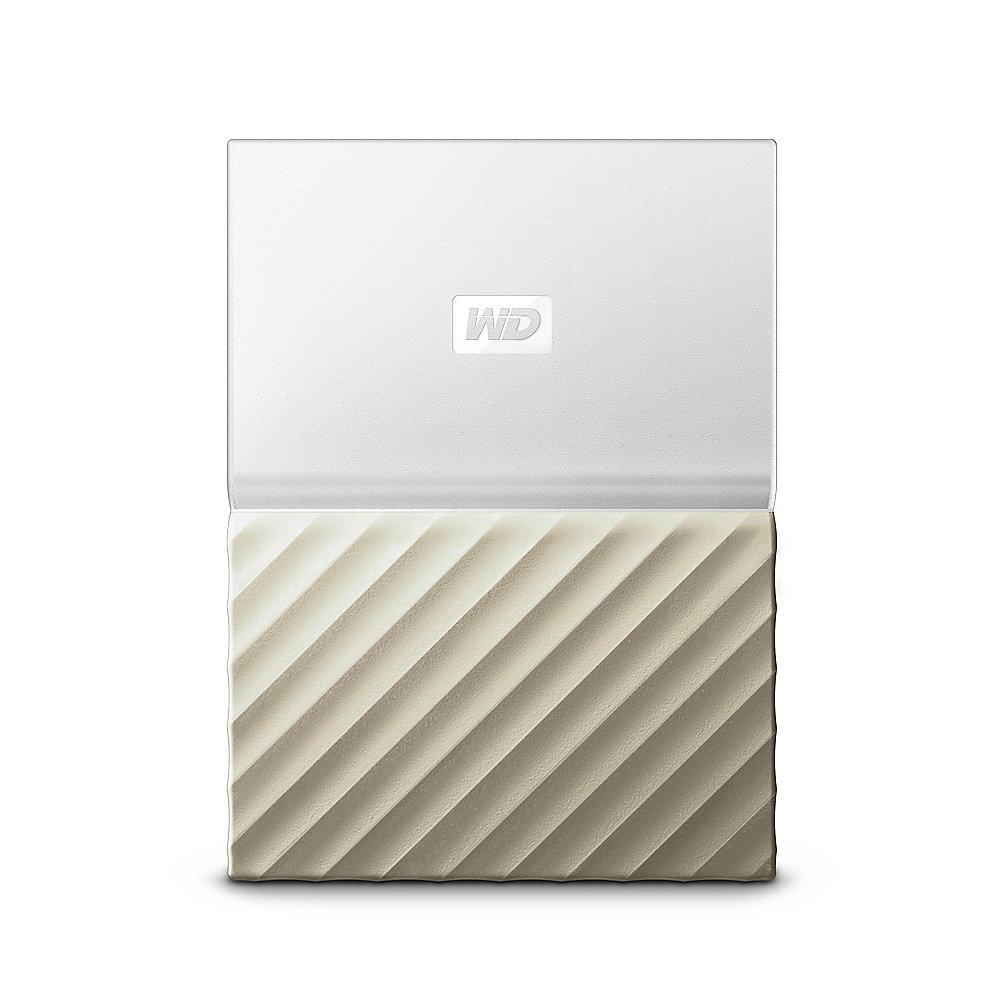 WD My Passport Ultra USB3.0 1TB 2.5zoll -Weiß/Gold WDBTLG0010BGD-WESN