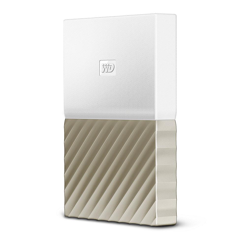 WD My Passport Ultra USB3.0 1TB 2.5zoll -Weiß/Gold WDBTLG0010BGD-WESN
