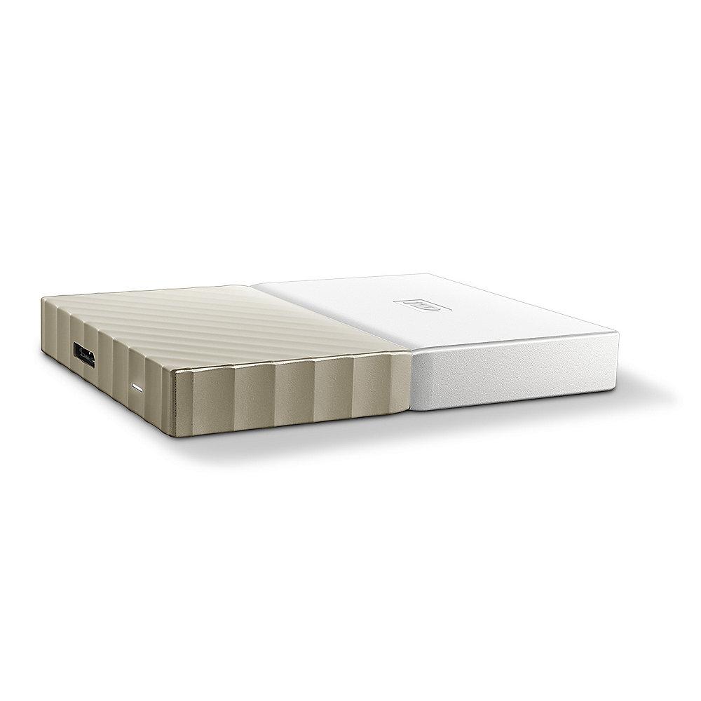 WD My Passport Ultra USB3.0 1TB 2.5zoll -Weiß/Gold WDBTLG0010BGD-WESN