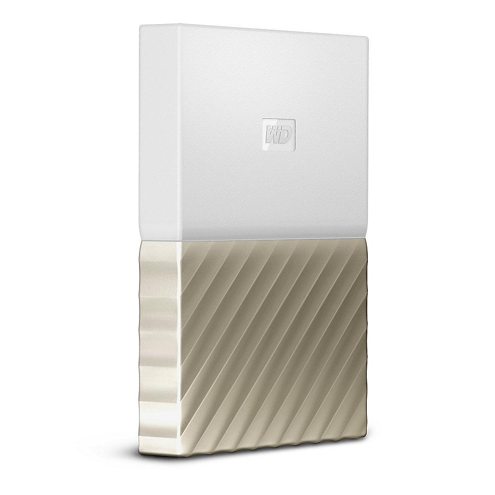 WD My Passport Ultra USB3.0 1TB 2.5zoll -Weiß/Gold WDBTLG0010BGD-WESN