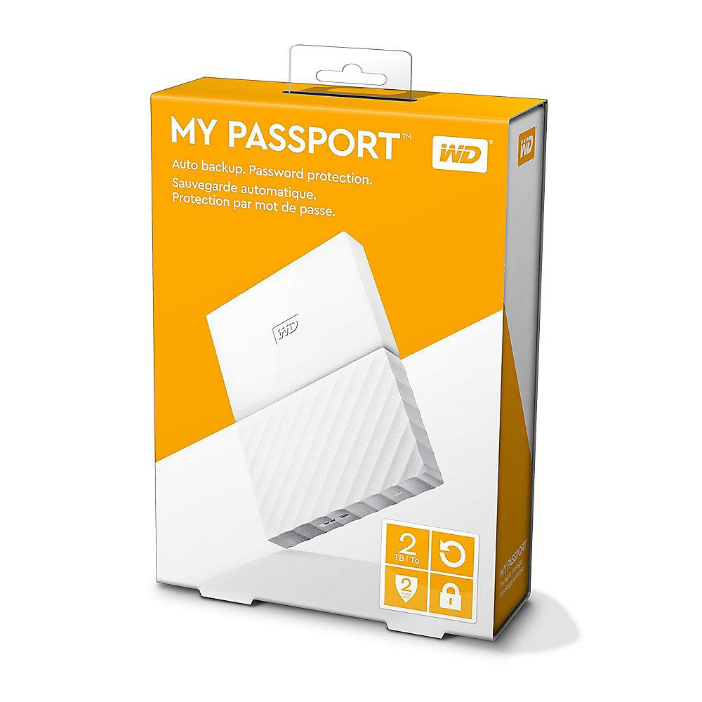WD My Passport USB3.0 2TB 2.5zoll - Weiss