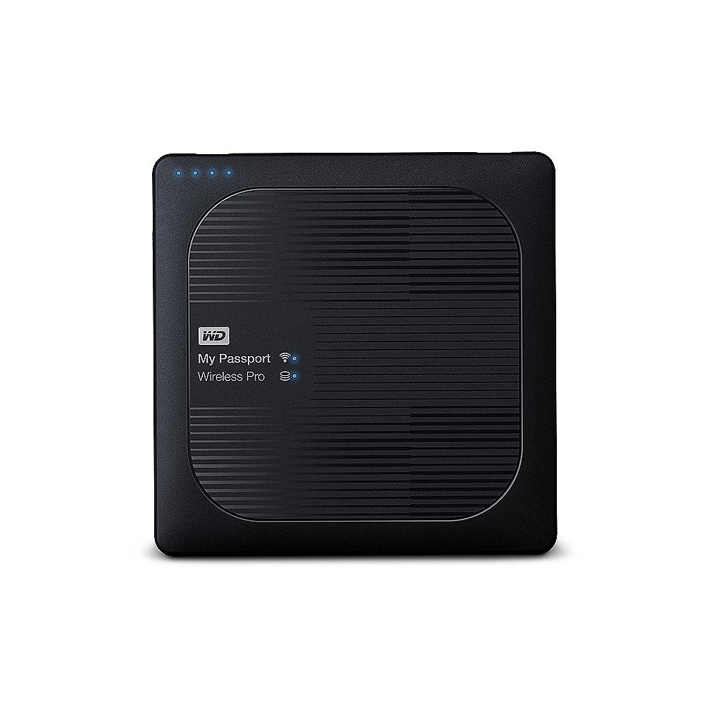 WD My Passport Wireless Pro USB3.0 SD Wifi AC 3TB 2.5zoll - Schwarz