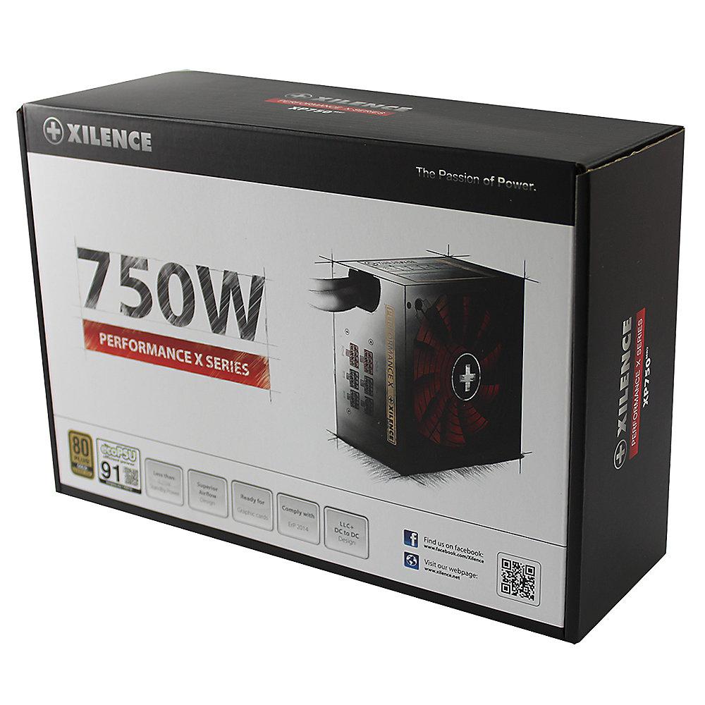 XILENCE Performance X Netzteil 750 Watt ATX 2.4 80 Plus 135mm Lüfter