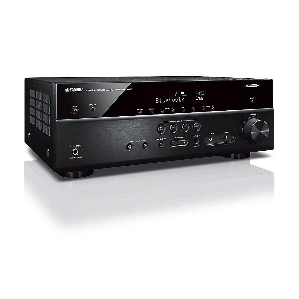 Yamaha MusicCast RX-V485 5.1 AV-Receiver 4K Bluetooth DLNA AirPlay WiFi schwarz