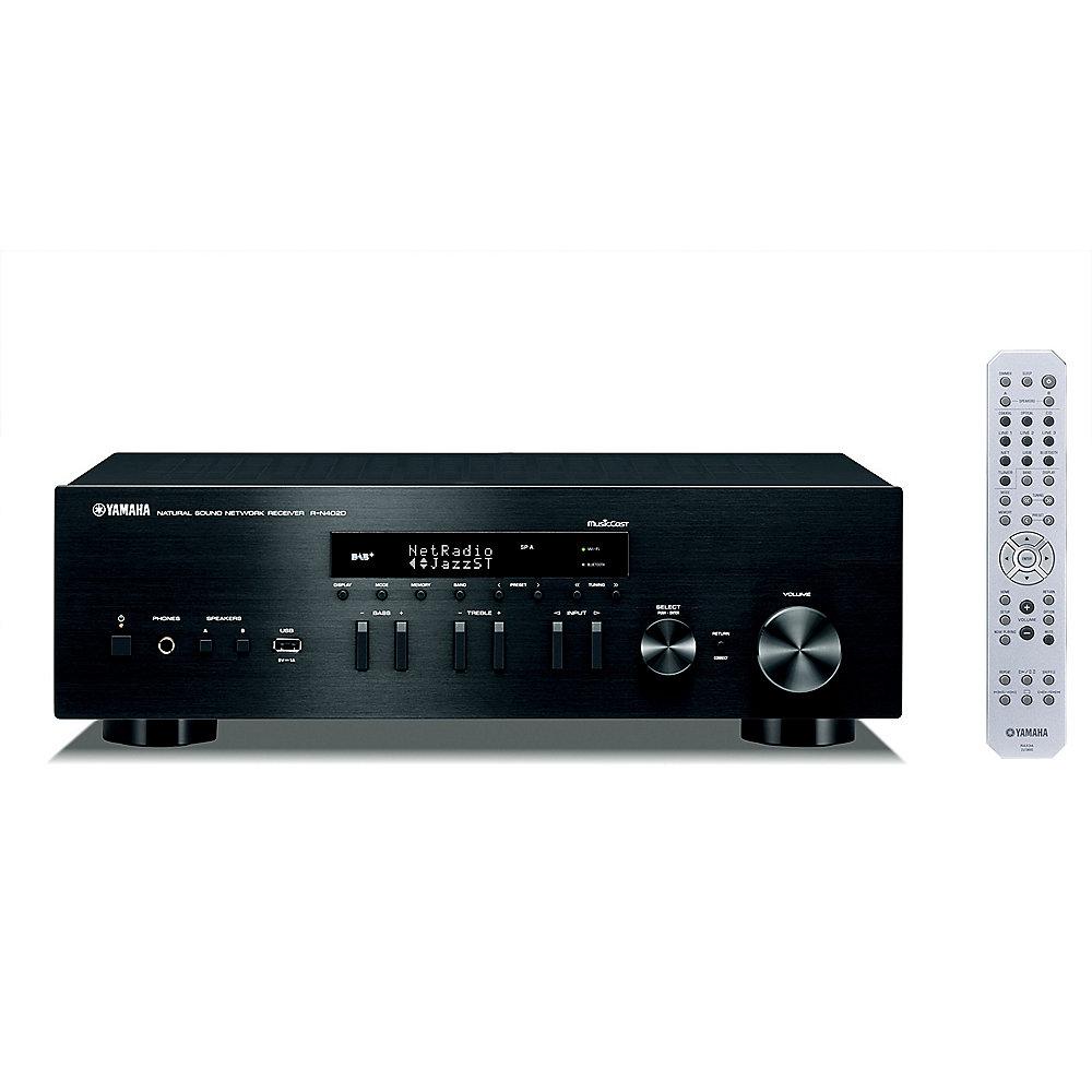 Yamaha R-N402D HiFi Receiver DLNA AirPlay DAB MusicCast Bluetooth schwarz