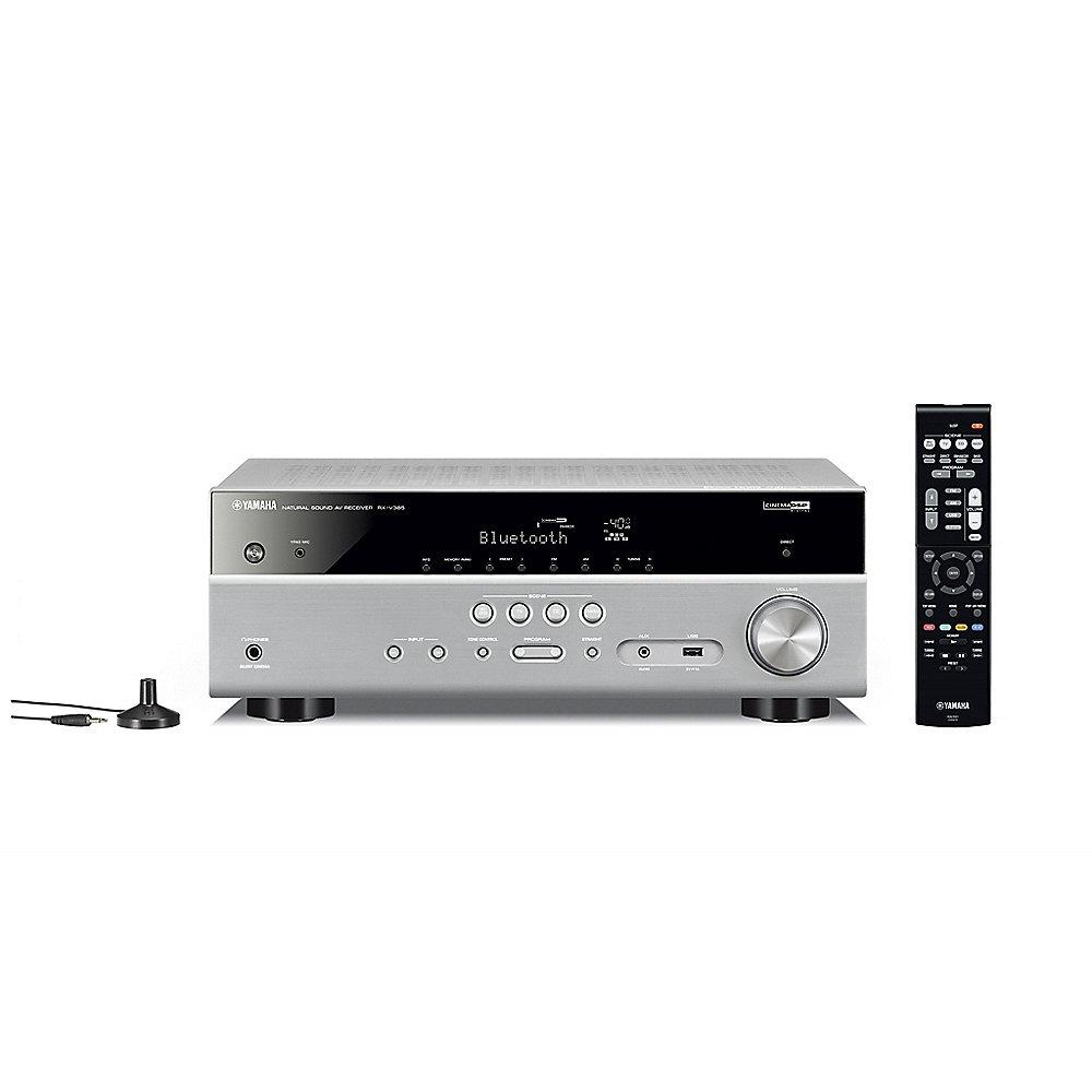 Yamaha RX-V385 5.1 AV-Receiver 4K, HDMI, HDR, USB, Bluetooth - titan, Yamaha, RX-V385, 5.1, AV-Receiver, 4K, HDMI, HDR, USB, Bluetooth, titan