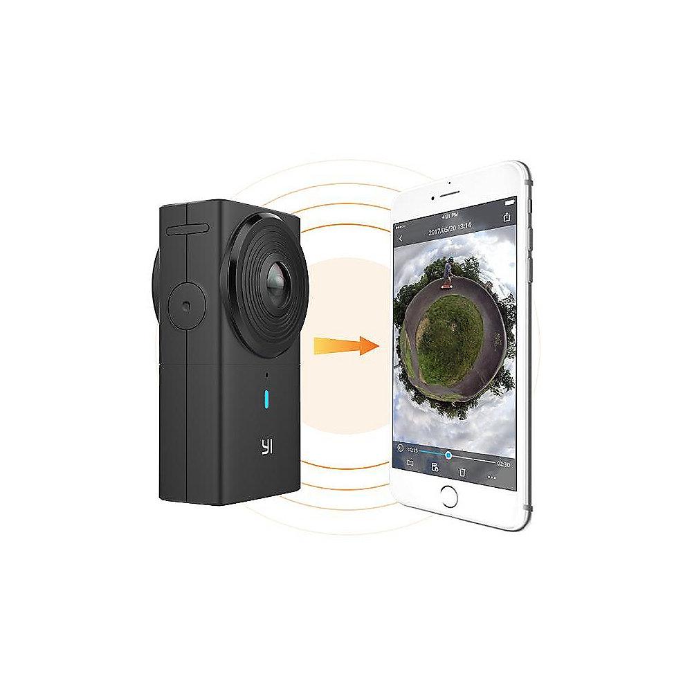 YI 360 VR-Kamera 2 Objektive Rundumsicht 5,7K /30Ffps Livestream WLAN