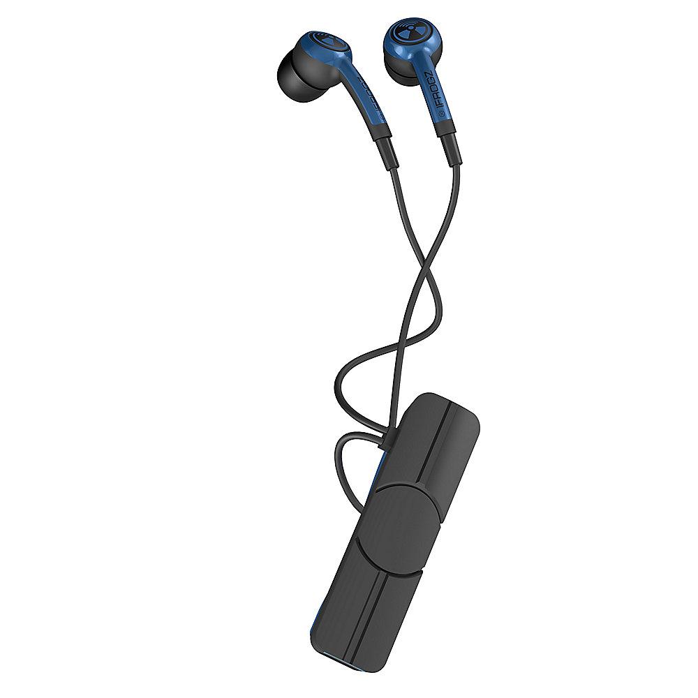 ZAGG iFrogz Plugz Wireless Headset, blau