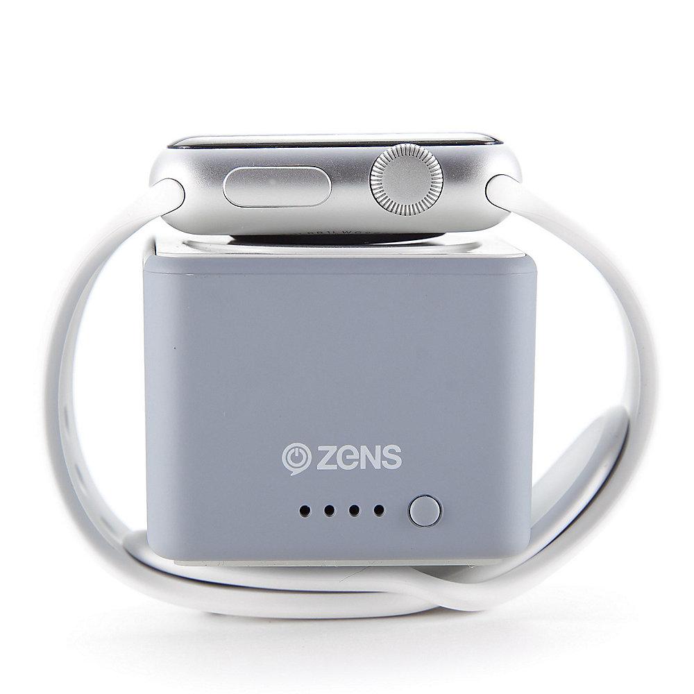 Zens Apple Watch Power Bank 1300mAh grau, Zens, Apple, Watch, Power, Bank, 1300mAh, grau