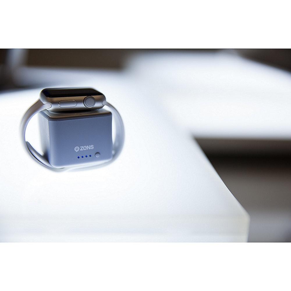 Zens Apple Watch Power Bank 1300mAh grau