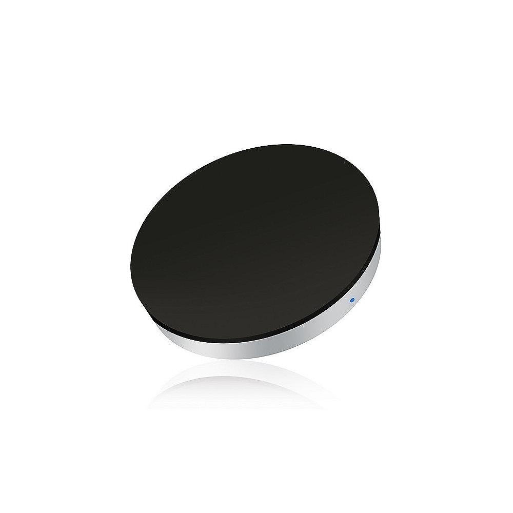 Zens Wireless Charger Round mit Qi-Standard, schwarz