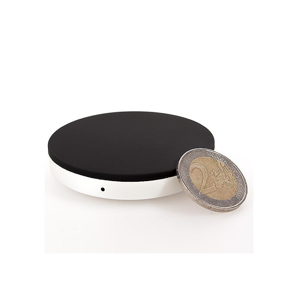 Zens Wireless Charger Round mit Qi-Standard, schwarz