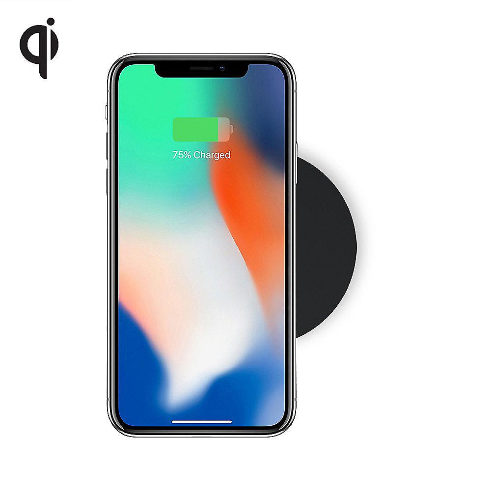 Zens Wireless Charger Round mit Qi-Standard, schwarz, Zens, Wireless, Charger, Round, Qi-Standard, schwarz