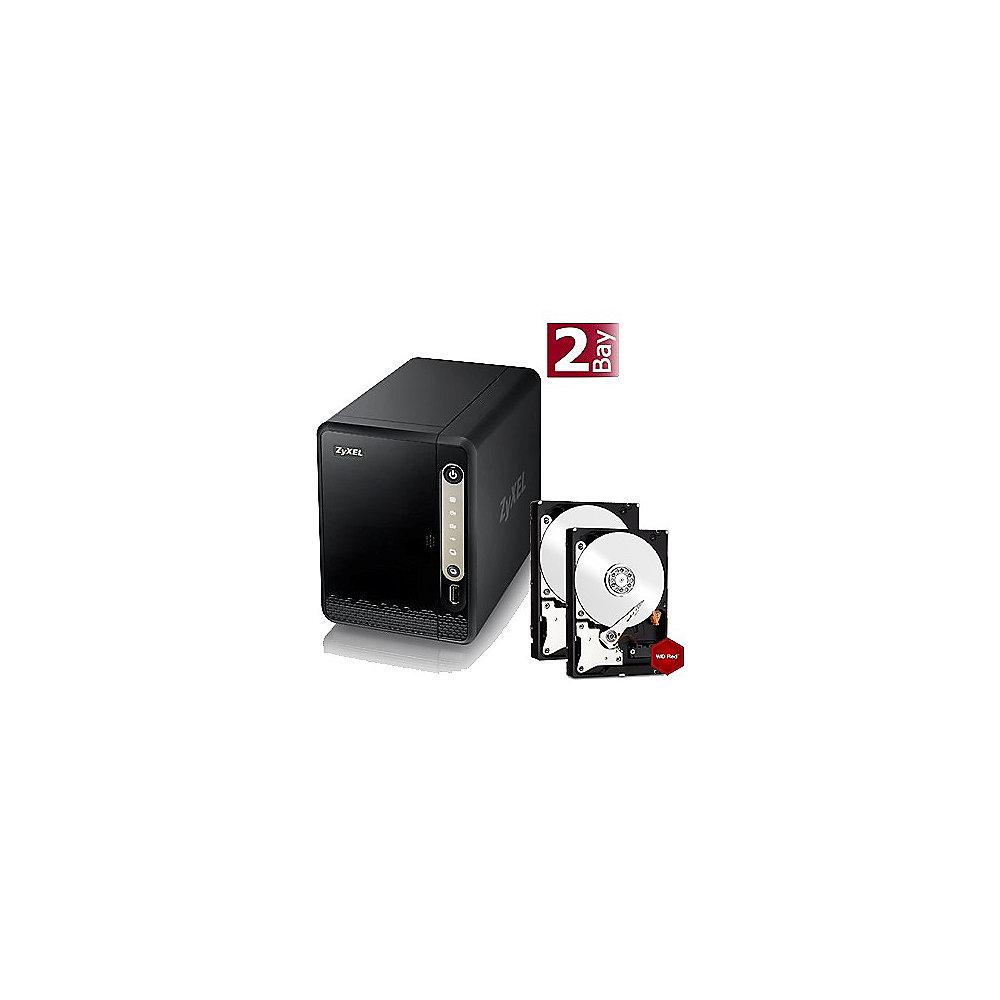 ZyXEL NAS326 NAS System 2-Bay 8TB inkl. 2x 4TB WD RED WD40EFRX