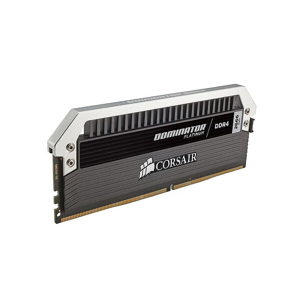 32GB (2x16GB) Corsair Dominator Platinum DDR4-2666 CL15 (15-17-17-35) DIMM-Kit, 32GB, 2x16GB, Corsair, Dominator, Platinum, DDR4-2666, CL15, 15-17-17-35, DIMM-Kit