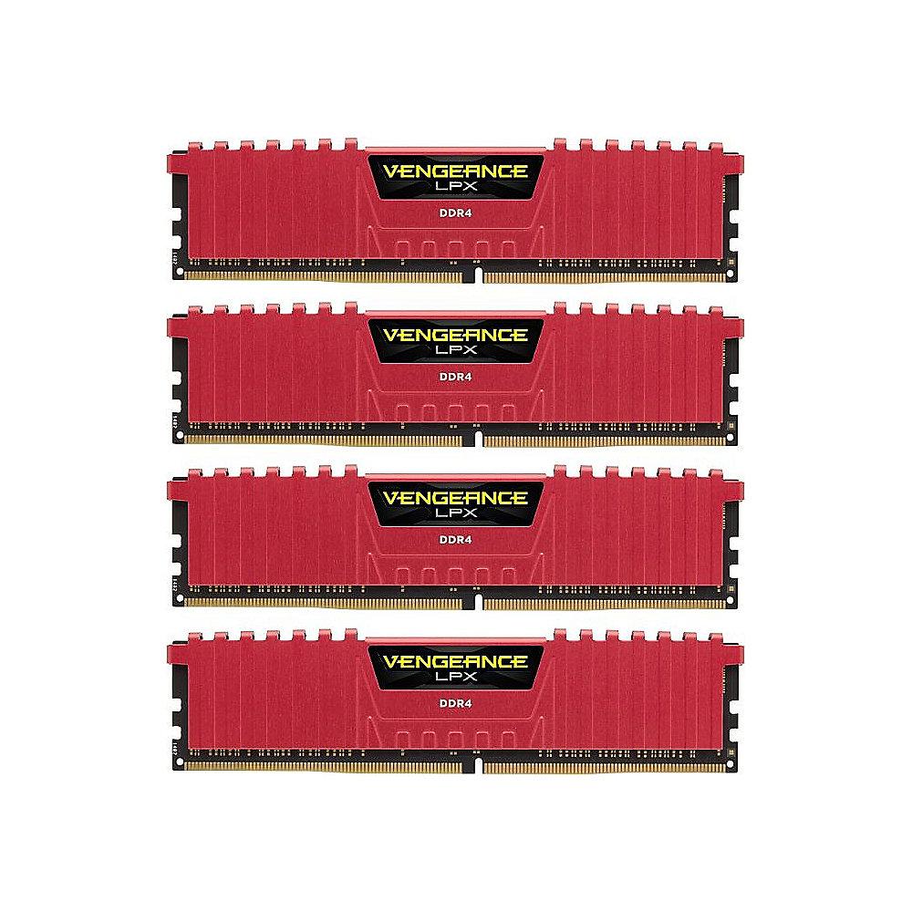 64GB (4x16GB) Corsair Vengeance LPX Rot DDR4-2133 RAM CL13 (13-15-15-28) RAM