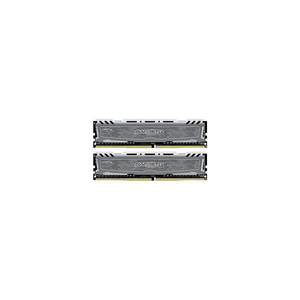 8GB (2x4GB) Ballistix Sport LT DDR4-2400 CL16 (16-16-16) RAM Kit