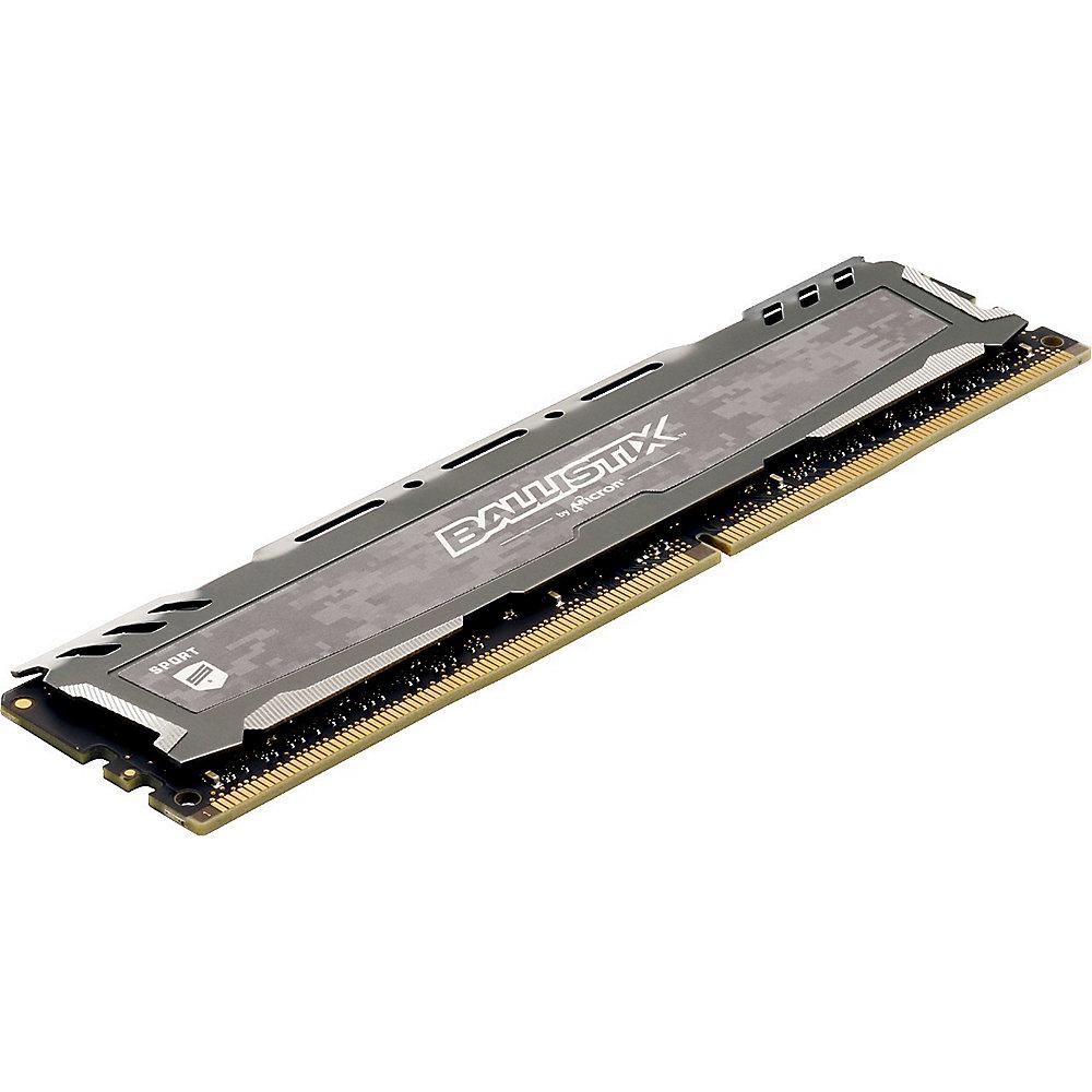 8GB Ballistix Sport LT Grau DDR4-3000 CL16 (16-18-18) RAM  Speicher