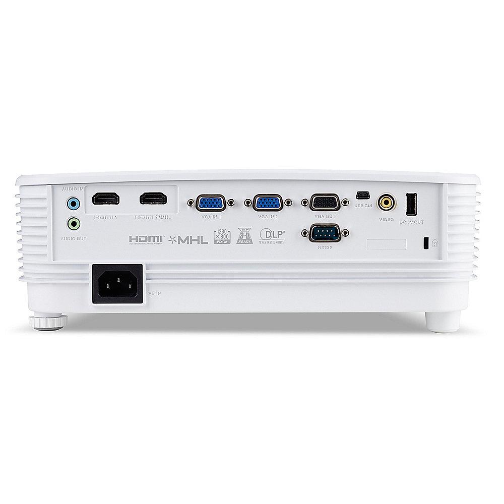 ACER P1350W DLP WXGA 16:10 Beamer 3700 Lumen 3D-Ready HDMI/VGA/RCA/RS232 LS