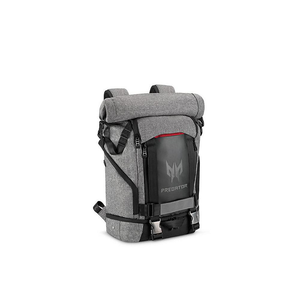 Acer Predator Gaming Rolltop Rucksack 43,94cm (15,4"-17,3") grau/rot