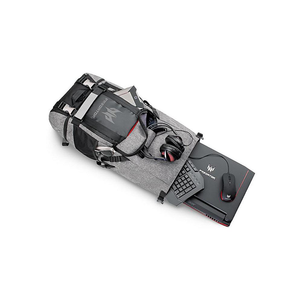 Acer Predator Gaming Rolltop Rucksack 43,94cm (15,4"-17,3") grau/rot