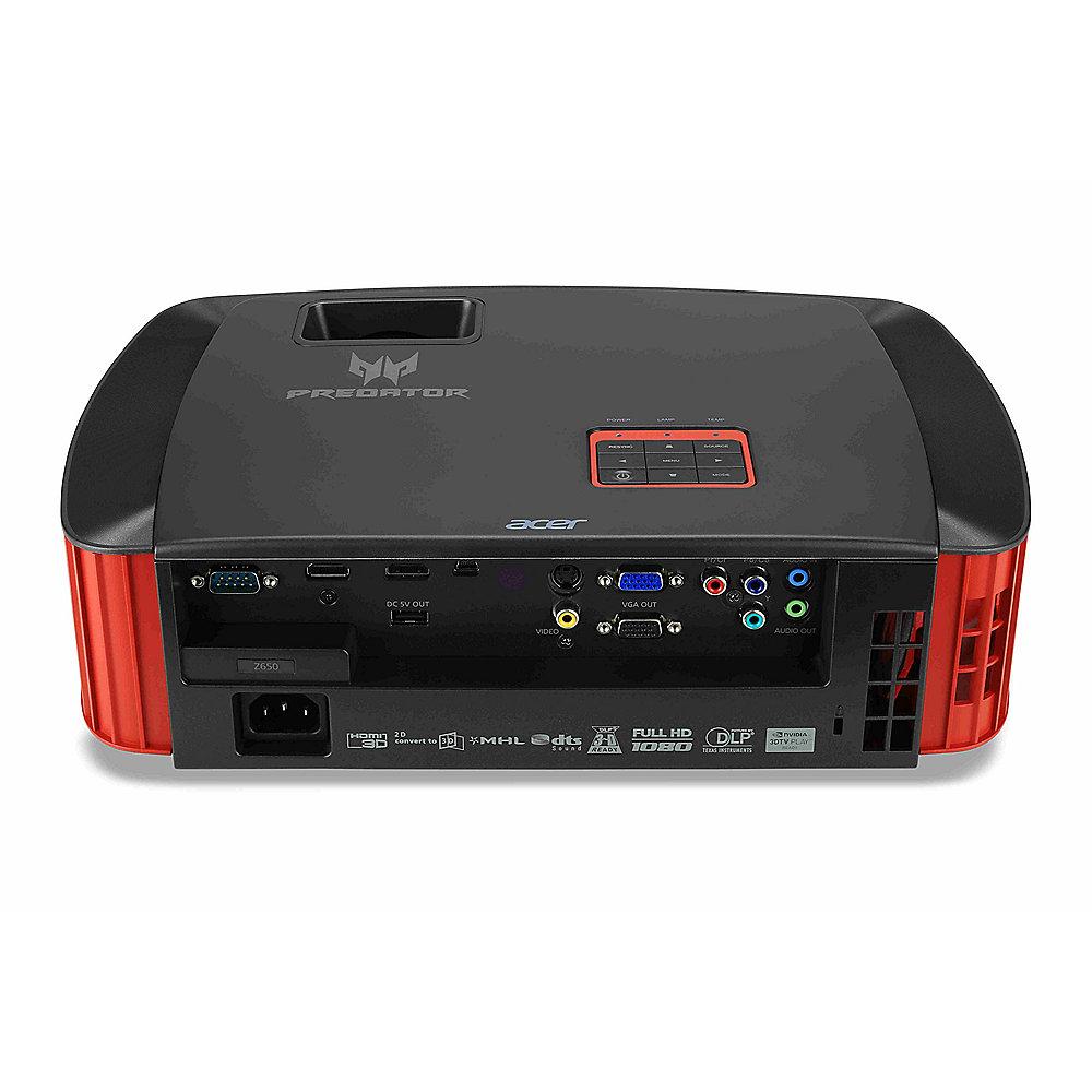 Acer Predator Z650 DLP Gaming 1080p 2200 Lumen HDMI/MHL Full-HD 3D Kurzdistanz, Acer, Predator, Z650, DLP, Gaming, 1080p, 2200, Lumen, HDMI/MHL, Full-HD, 3D, Kurzdistanz