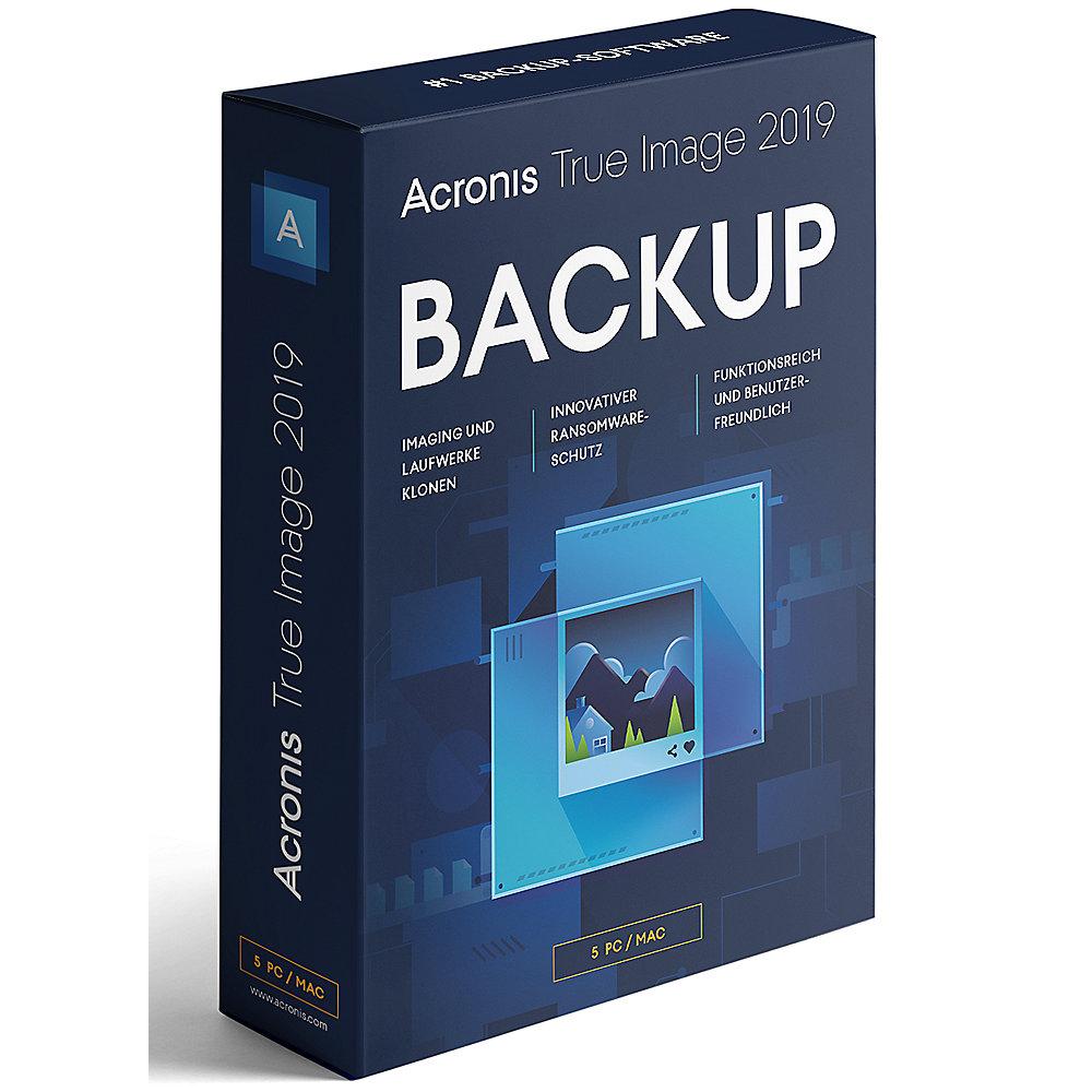 Acronis True Image 2019 5 PC MiniBox