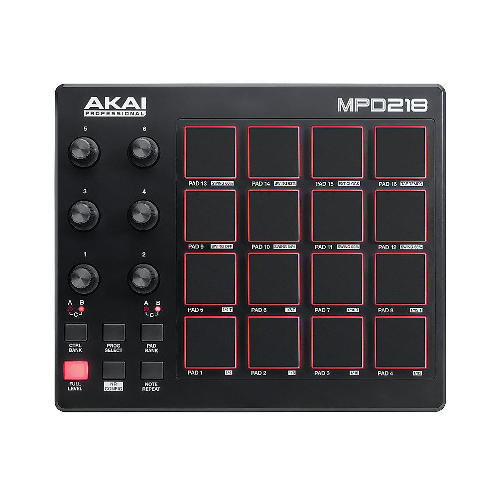 Akai Professional MPD218 USB MIDI Pad Controller, Akai, Professional, MPD218, USB, MIDI, Pad, Controller