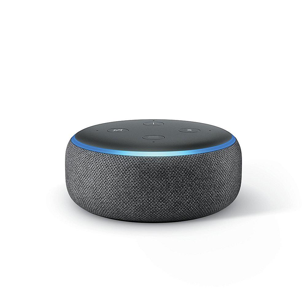 Amazon Echo Dot (3. Generation) - Doppelpack - Anthrazit Stoff