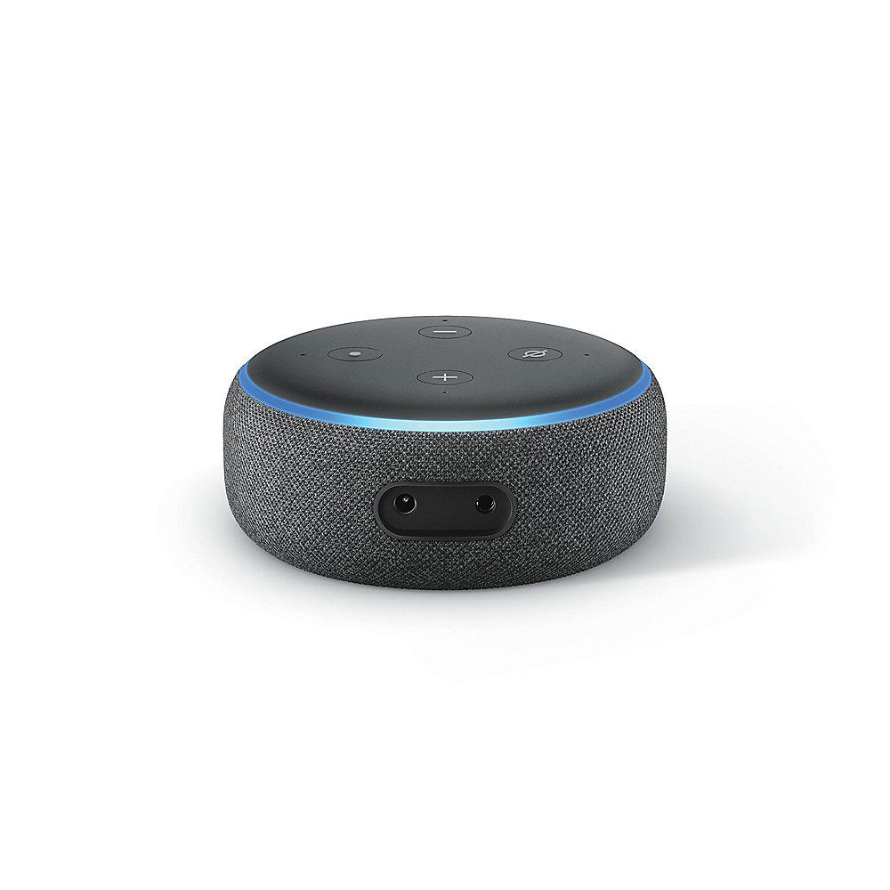 Amazon Echo Dot (3. Generation) - Doppelpack - Anthrazit Stoff, Amazon, Echo, Dot, 3., Generation, Doppelpack, Anthrazit, Stoff