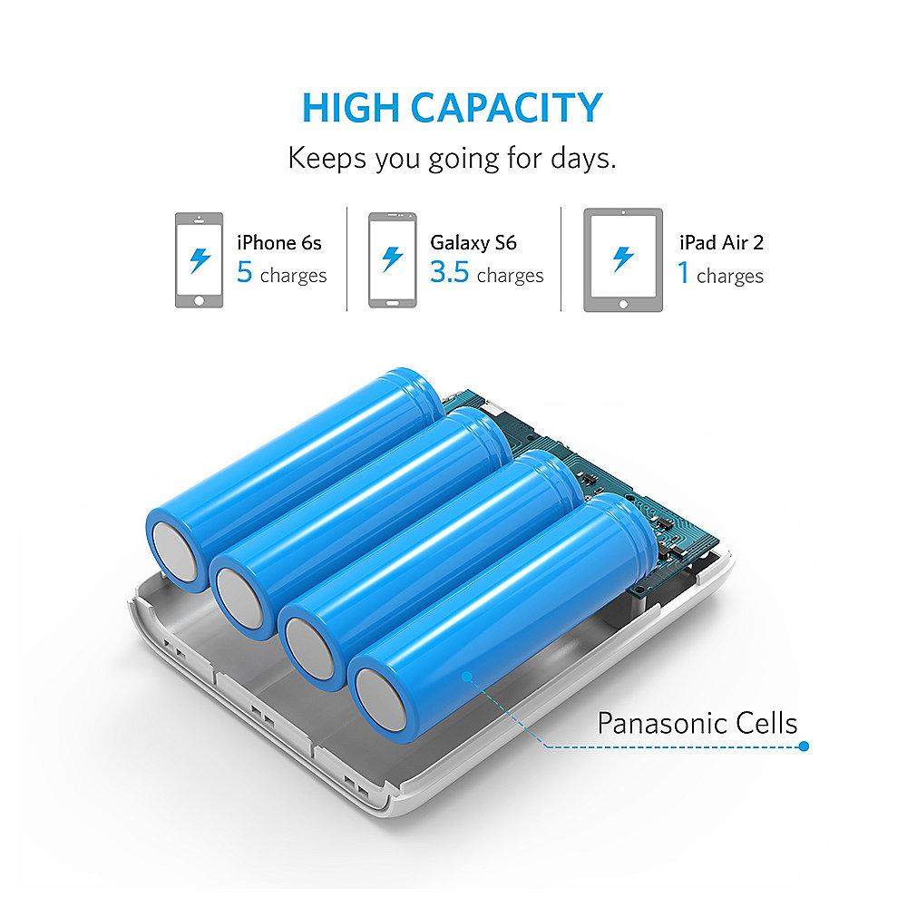 Anker AK-A1215021 PowerCore 13000 mAh Powerbank weiß, Anker, AK-A1215021, PowerCore, 13000, mAh, Powerbank, weiß