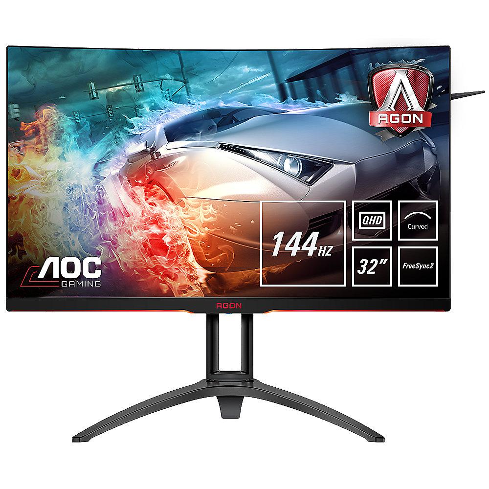 AOC AG322QC4 80cm (31,5") Gaming-Monitor 16:9 HDMI/VGA/DP/USB 4ms 400cd/m² 80M:1