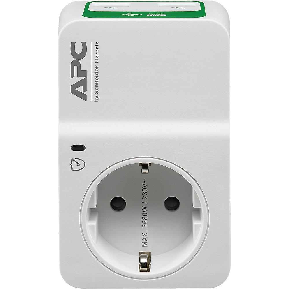 APC Essential SurgeArrest 1 Outlet 230V 2 Port USB Charger PM1WU2-GR, APC, Essential, SurgeArrest, 1, Outlet, 230V, 2, Port, USB, Charger, PM1WU2-GR