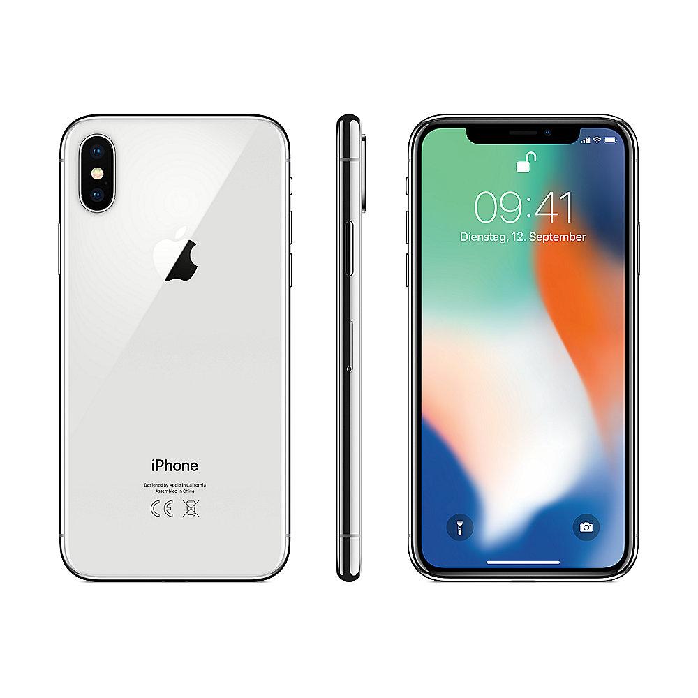 Apple iPhone X 256 GB Silber MQAG2ZD/A