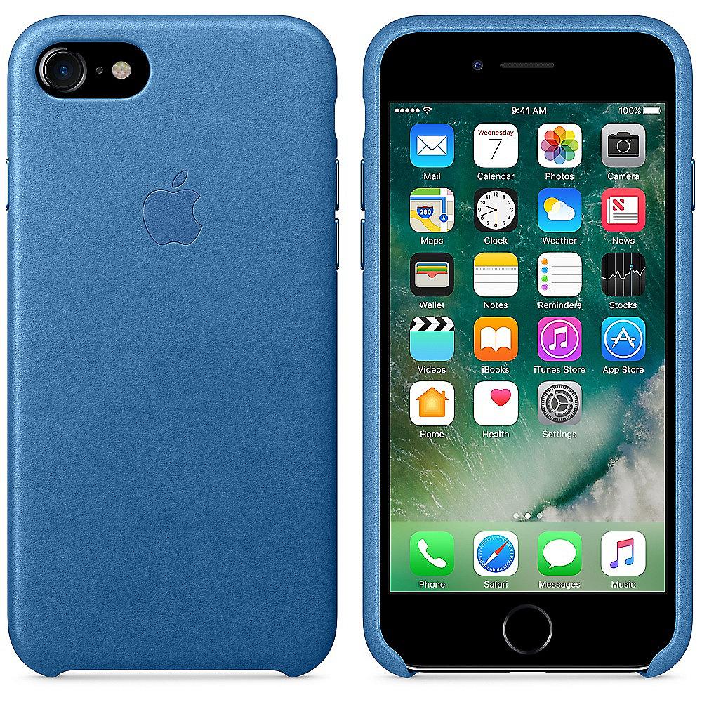 Apple Original iPhone 7 Leder Case-Meerblau