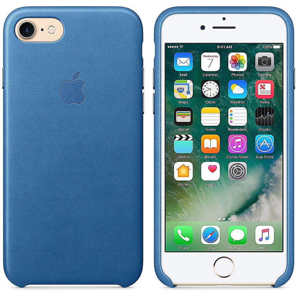 Apple Original iPhone 7 Leder Case-Meerblau