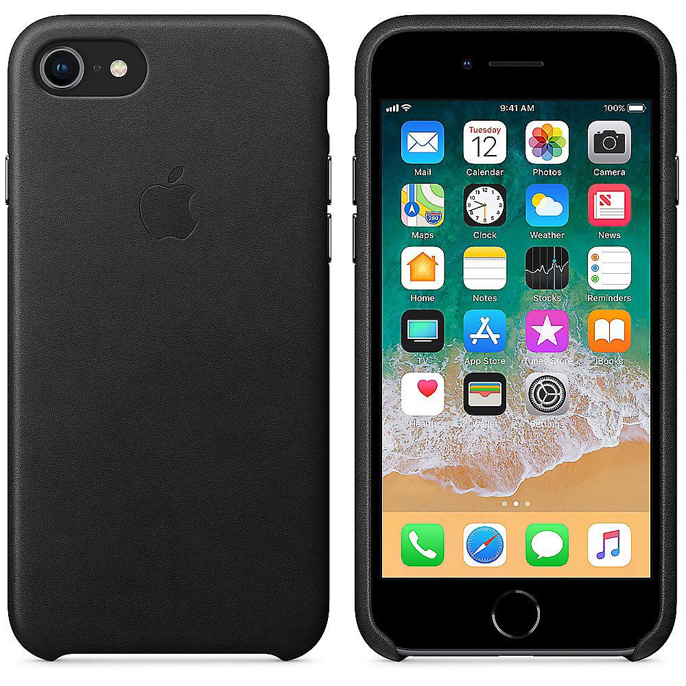 Apple Original iPhone 8 / 7 Leder Case-Schwarz