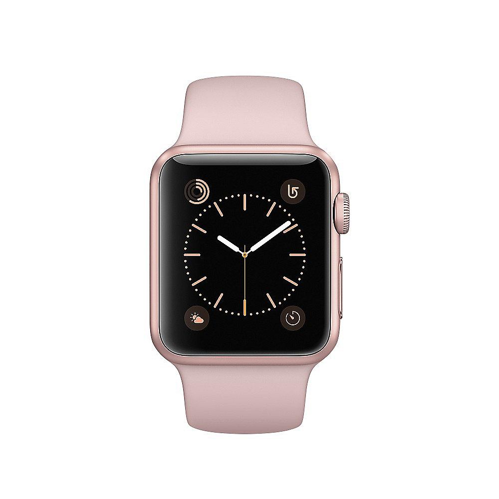 Apple Watch Series 2 38mm Aluminiumgehäuse Roségold mit Sportarmband Sandrosa