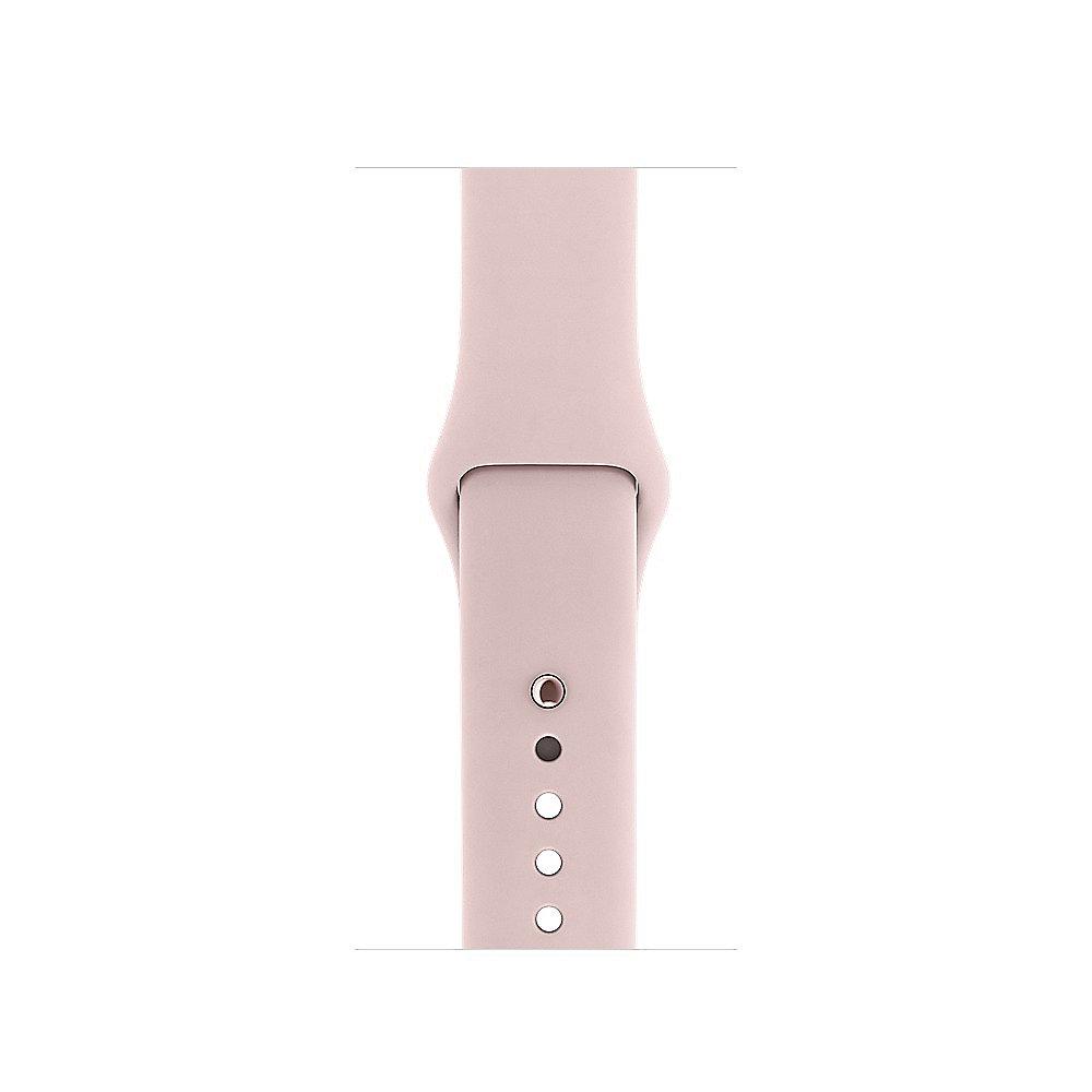 Apple Watch Series 2 38mm Aluminiumgehäuse Roségold mit Sportarmband Sandrosa