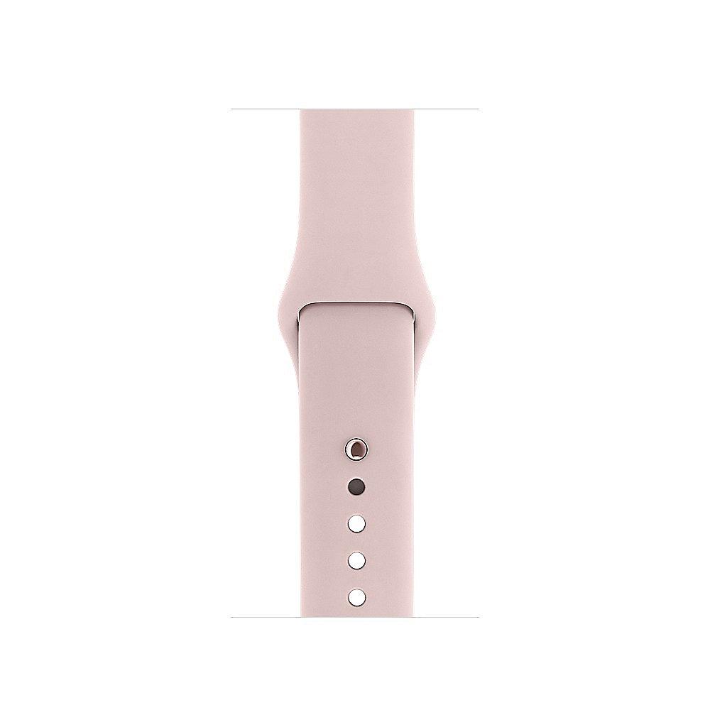 Apple Watch Series 2 38mm Aluminiumgehäuse Roségold mit Sportarmband Sandrosa