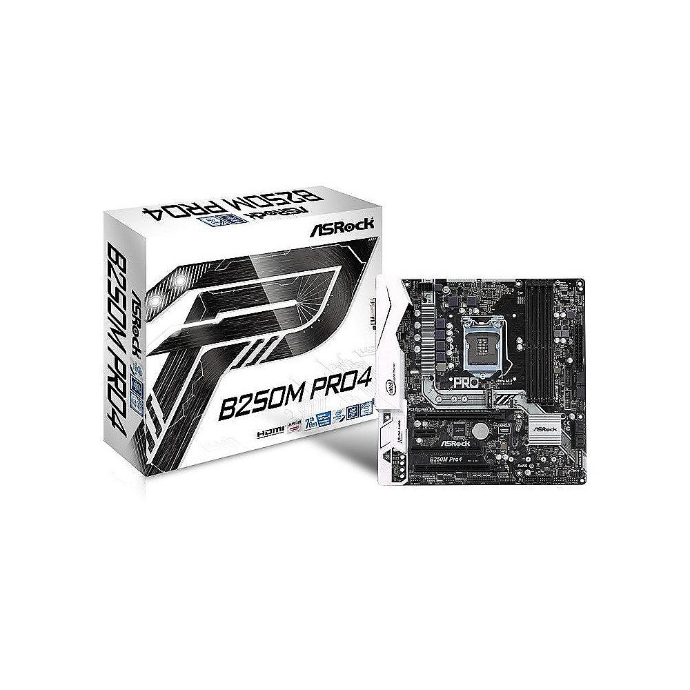 ASRock B250M Pro4 M.2/HDMI/DVI/VGA/USB3.0 mATX Mainboard Sockel 1151, ASRock, B250M, Pro4, M.2/HDMI/DVI/VGA/USB3.0, mATX, Mainboard, Sockel, 1151