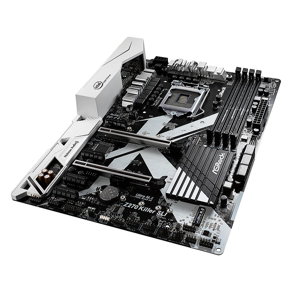 ASRock Z270 Killer SLI ATX Mainboard Sockel 1151 USB3.0 (Typ C) M.2/HDMI/DVI, ASRock, Z270, Killer, SLI, ATX, Mainboard, Sockel, 1151, USB3.0, Typ, C, M.2/HDMI/DVI