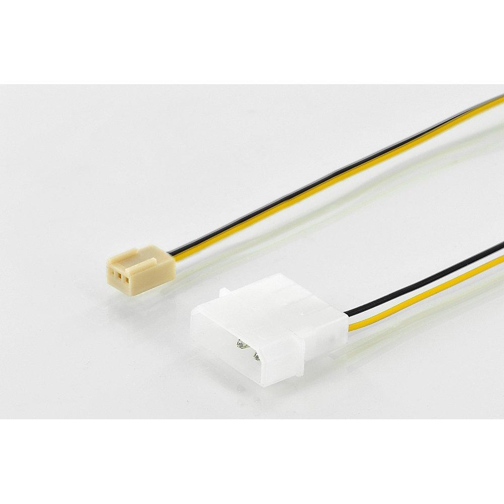 Assmann Lüfter Stromkabel 0,3m 4-pin Molex zu IDE 3-pin Molex St./Bu.