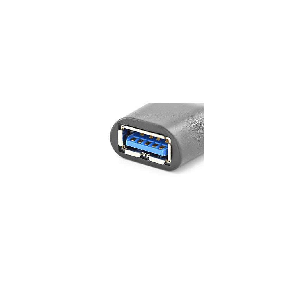 Assmann USB 3.0 Adapter Typ-C zu Typ-A St./Bu. schwarz, Assmann, USB, 3.0, Adapter, Typ-C, Typ-A, St./Bu., schwarz