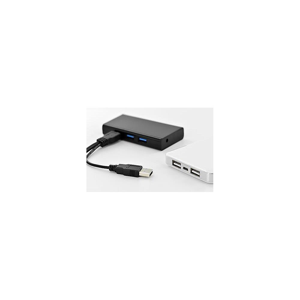 Assmann USB 3.0 Y-Adapter Kabel 0,3m 2x Typ-A zu A 2x St./Bu. schwarz, Assmann, USB, 3.0, Y-Adapter, Kabel, 0,3m, 2x, Typ-A, A, 2x, St./Bu., schwarz