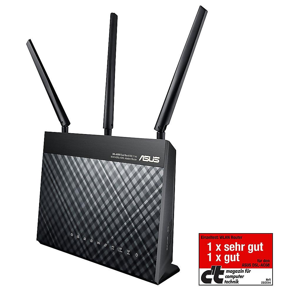 ASUS AC1900 DSL-AC68U VDSL 1900Mbit DualBand WLAN Modemrouter