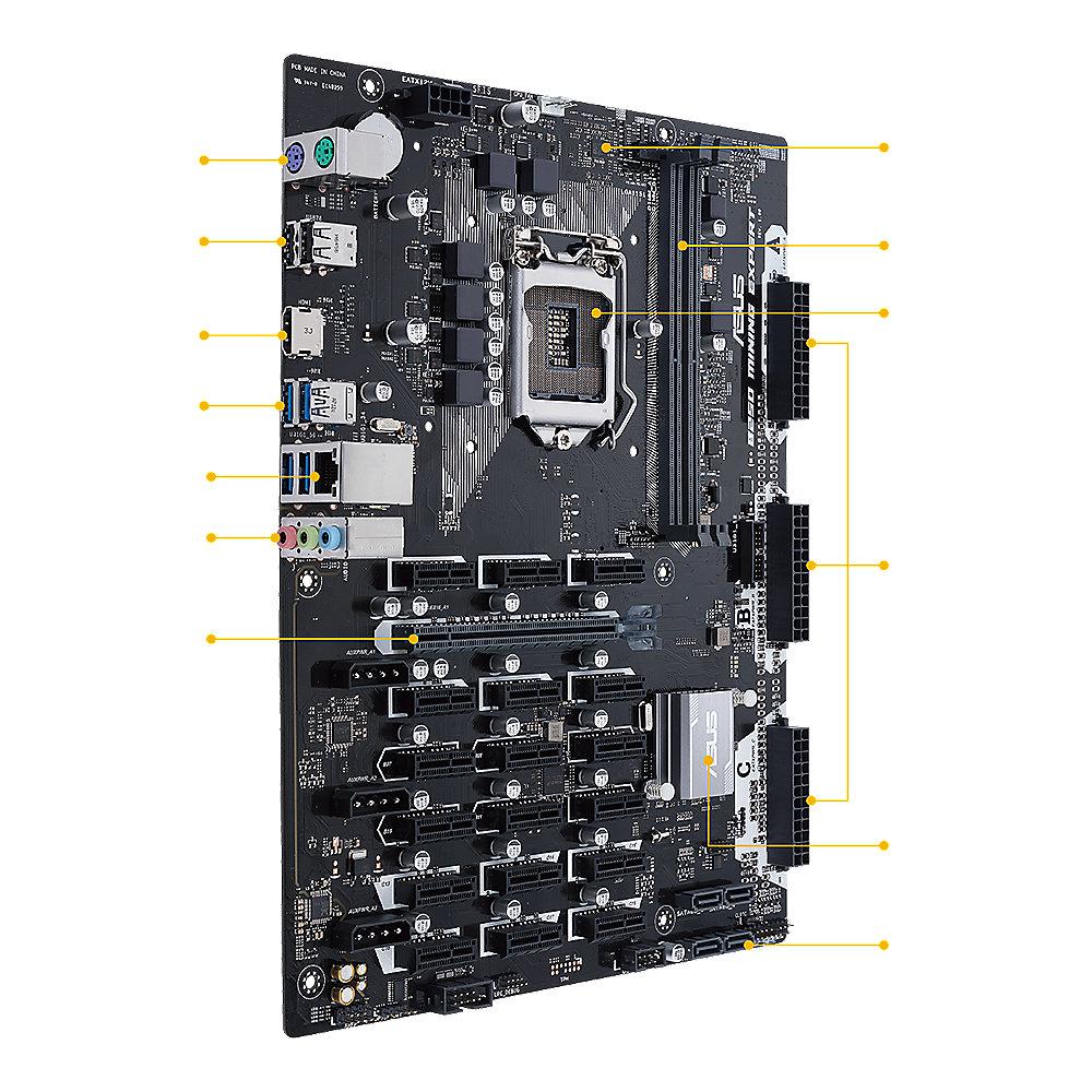 ASUS B250 Mining Expert BTC ATX Mainboard 1151 HDMI/USB3.1 (Gen1 Typ A)