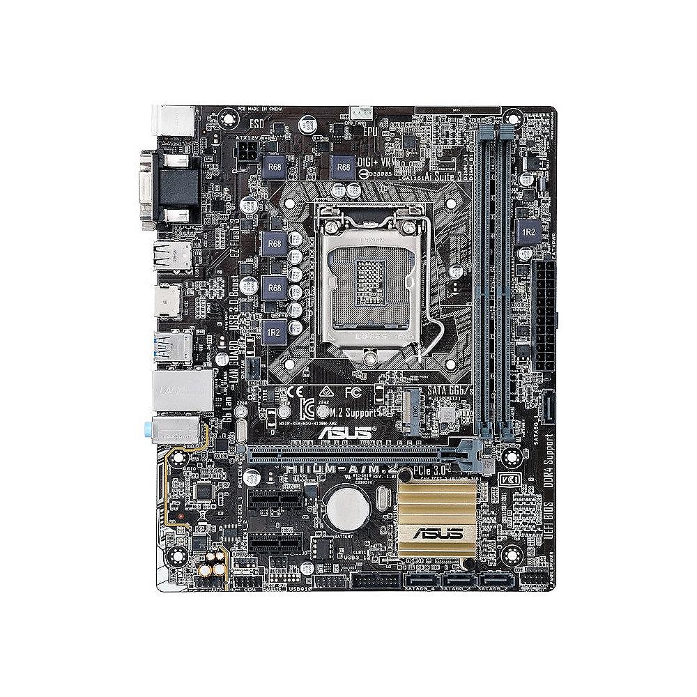 ASUS H110M-A/M.2 SATA600/DVI/VGA/HDMI mATX Mainboard Sockel 1151